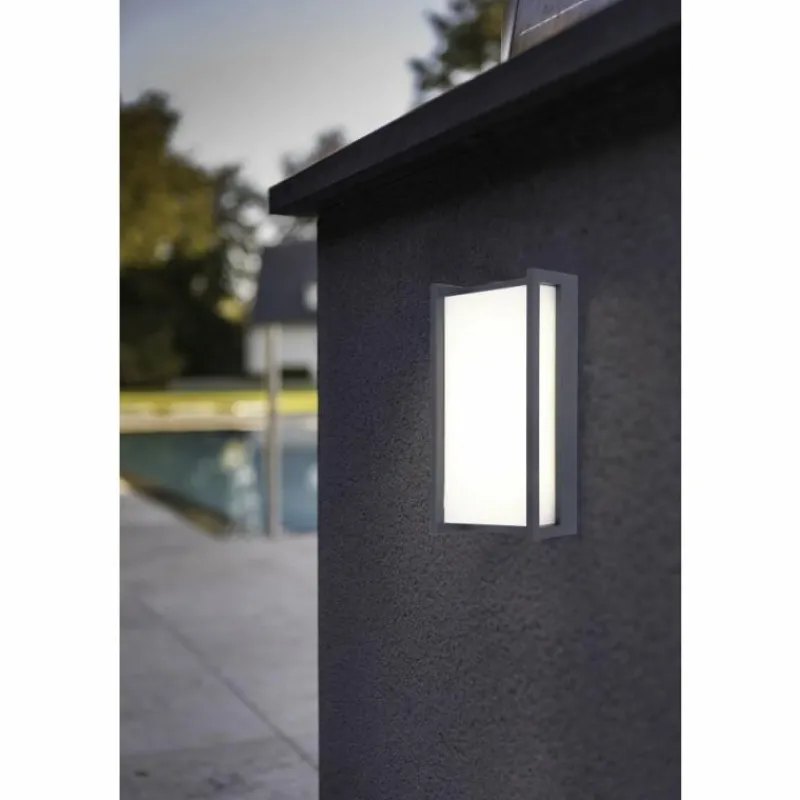 Luminaires Lutec Applique murale d'extérieur Lutec Qubo LED Anthracite, 1 lumière