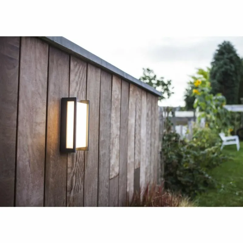 Luminaires Lutec Applique murale d'extérieur Lutec Qubo LED Anthracite, 1 lumière