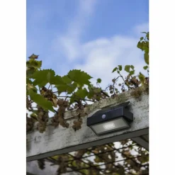 Luminaires Lutec Applique murale d'extérieur Lutec Arrow LED Anthracite, 1 lumière, Détecteur de mouvement