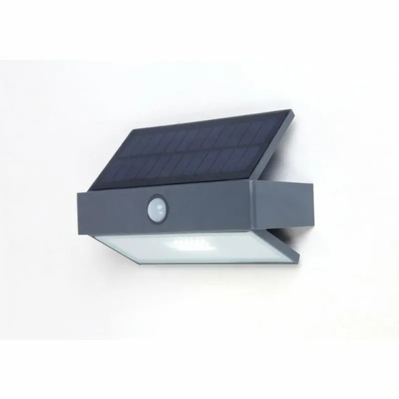 Luminaires Lutec Applique murale d'extérieur Lutec Arrow LED Anthracite, 1 lumière, Détecteur de mouvement