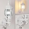 Luminaires Rustiques-hofstein Applique murale d'extérieur Lentua Blanc, 1 lumière, Détecteur de mouvement