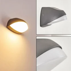 hofstein Applique murale d'extérieur Tanguro LED Noir, 1 lumière