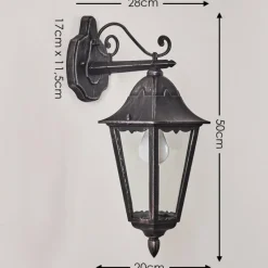 Luminaires Rustiques-hofstein Applique murale d'extérieur Lignac Noir, 1 lumière