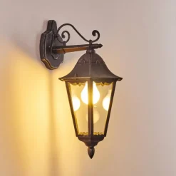 Luminaires Rustiques-hofstein Applique murale d'extérieur Lignac Noir, 1 lumière