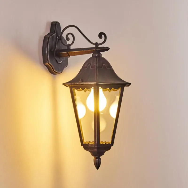 Luminaires Rustiques-hofstein Applique murale d'extérieur Lignac Noir, 1 lumière