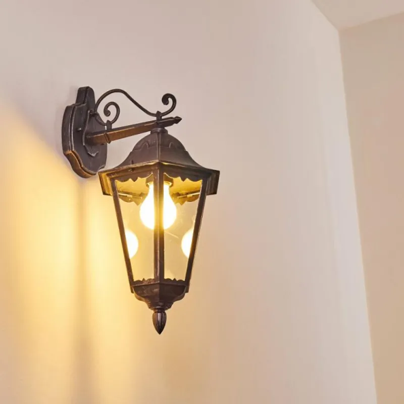 Luminaires Rustiques-hofstein Applique murale d'extérieur Lignac Noir, 1 lumière