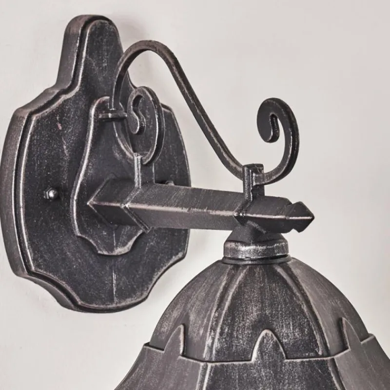 Luminaires Rustiques-hofstein Applique murale d'extérieur Lignac Noir, 1 lumière