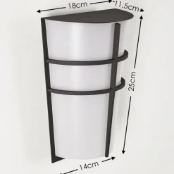 hofstein Applique murale d'extérieur Lamarche LED Anthracite, 2 lumières