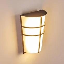 hofstein Applique murale d'extérieur Lamarche LED Anthracite, 2 lumières