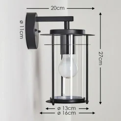 hofstein Applique murale d'extérieur Aigle Noir, 1 lumière