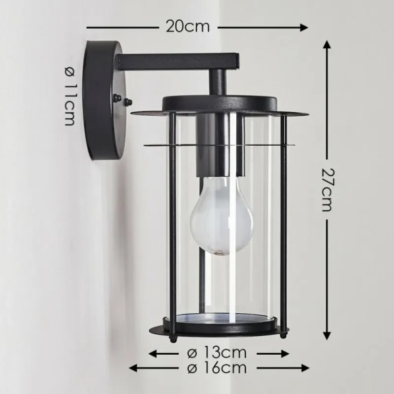 hofstein Applique murale d'extérieur Aigle Noir, 1 lumière