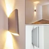 hofstein Applique murale d'extérieur Gatunga LED Argenté, 2 lumières