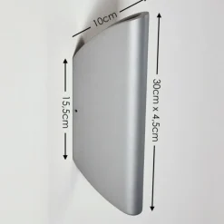 hofstein Applique murale d'extérieur Gatunga LED Argenté, 2 lumières