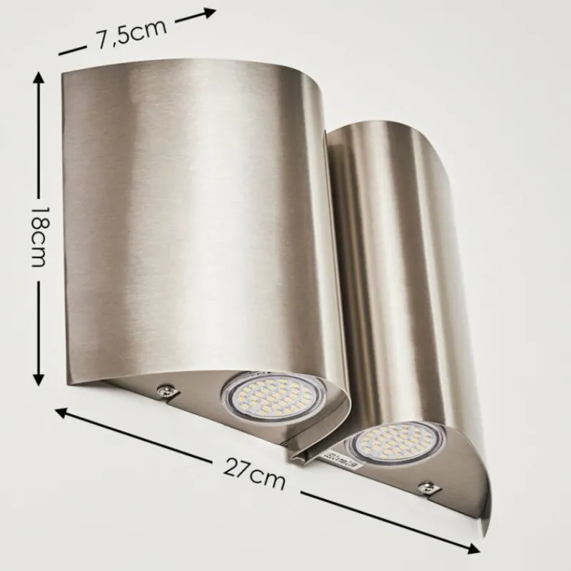 hofstein Applique murale d'extérieur Cornus LED Acier inoxydable, 4 lumières