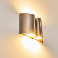 hofstein Applique murale d'extérieur Cornus LED Acier inoxydable, 4 lumières