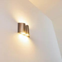 hofstein Applique murale d'extérieur Cornus LED Acier inoxydable, 4 lumières