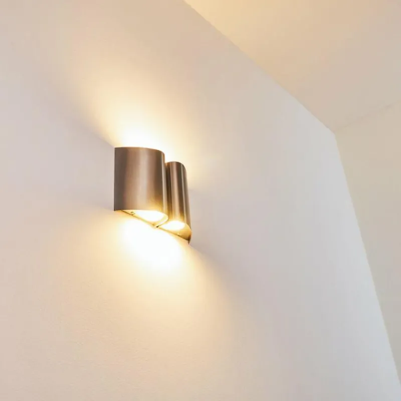 hofstein Applique murale d'extérieur Cornus LED Acier inoxydable, 4 lumières