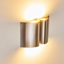 hofstein Applique murale d'extérieur Cornus LED Acier inoxydable, 4 lumières