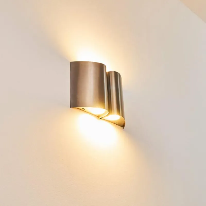 hofstein Applique murale d'extérieur Cornus LED Acier inoxydable, 4 lumières