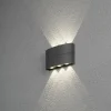 Luminaires Konstsmide Applique murale d'extérieur Konstsmide Chieri LED Noir, 6 lumières