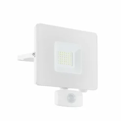Luminaires Eglo Applique murale d'extérieur Eglo FAEDO LED Blanc, 1 lumière, Détecteur de mouvement