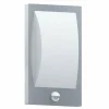 Luminaires Eglo Applique murale d'extérieur Eglo VERRES Acier inoxydable, Blanc, 1 lumière, Détecteur de mouvement