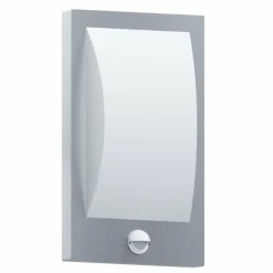 Luminaires Eglo Applique murale d'extérieur Eglo VERRES Acier inoxydable, Blanc, 1 lumière, Détecteur de mouvement