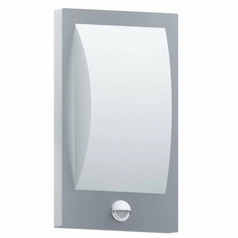 Luminaires Eglo Applique murale d'extérieur Eglo VERRES Acier inoxydable, Blanc, 1 lumière, Détecteur de mouvement