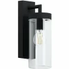 Lampes Vintages & Rétros-Luminaires Eglo Applique murale d'extérieur Eglo BOVOLONE Noir, 1 lumière