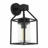 Luminaires Rustiques-Luminaires Eglo Applique murale d'extérieur Eglo TRECATE Noir, 1 lumière