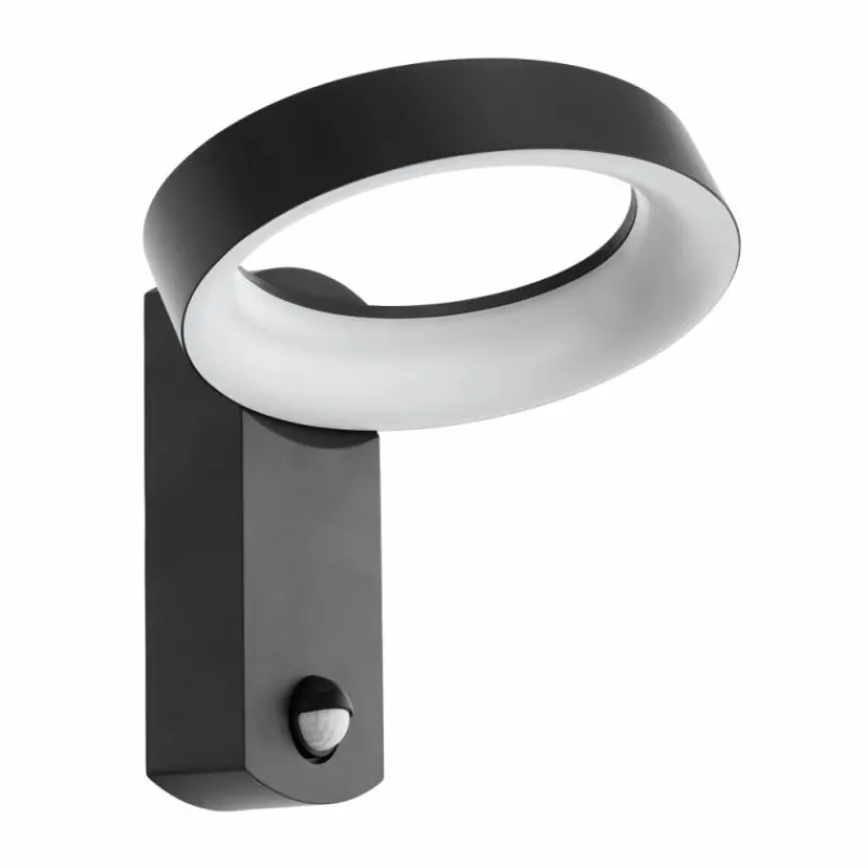 Luminaires Eglo Applique murale d'extérieur Eglo PERNATE LED Anthracite, 1 lumière, Détecteur de mouvement