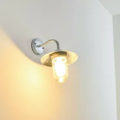 hofstein Applique murale d'extérieur Maidiswil Argenté, 1 lumière