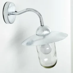 hofstein Applique murale d'extérieur Maidiswil Argenté, 1 lumière