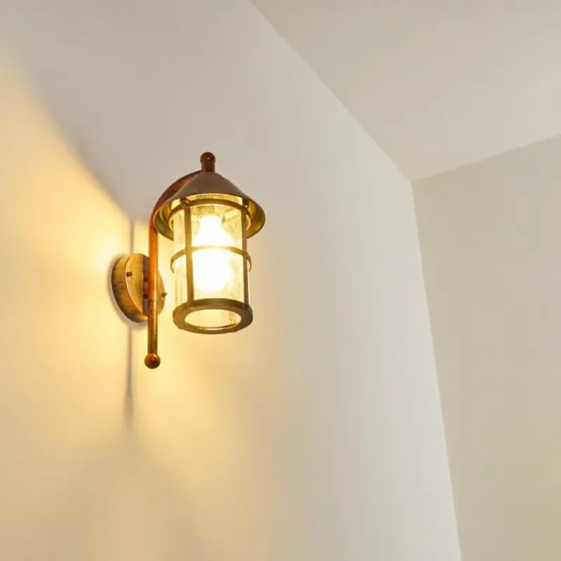 hofstein Applique murale d'extérieur Saicourt Rouge, Noir, 1 lumière