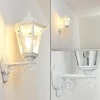 Luminaires Rustiques-hofstein Applique murale d'extérieur Esteli Blanc, 1 lumière