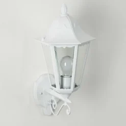 Luminaires Rustiques-hofstein Applique murale d'extérieur Esteli Blanc, 1 lumière