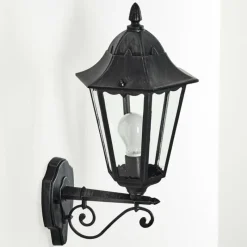 Luminaires Rustiques-hofstein Applique murale d'extérieur Esteli Noir, 1 lumière