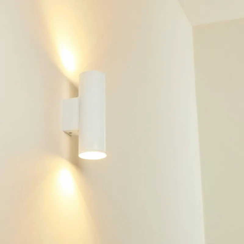 hofstein Applique murale d'extérieur Brachy LED Blanc, 2 lumières