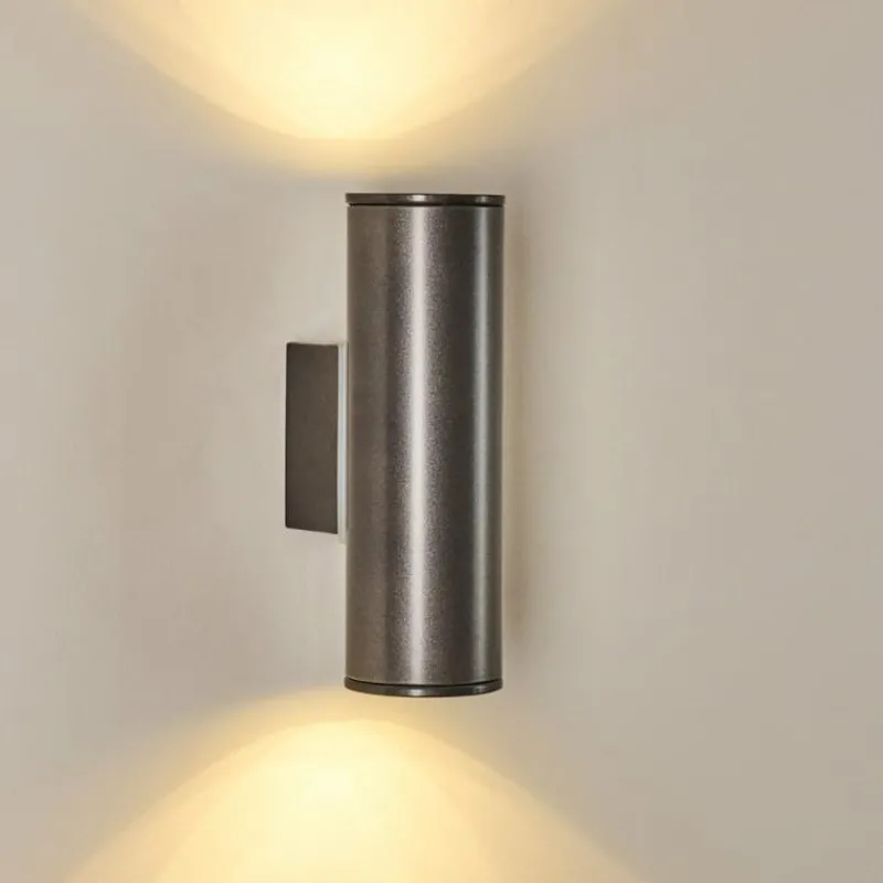 hofstein Applique murale d'extérieur Brachy LED Anthracite, 2 lumières