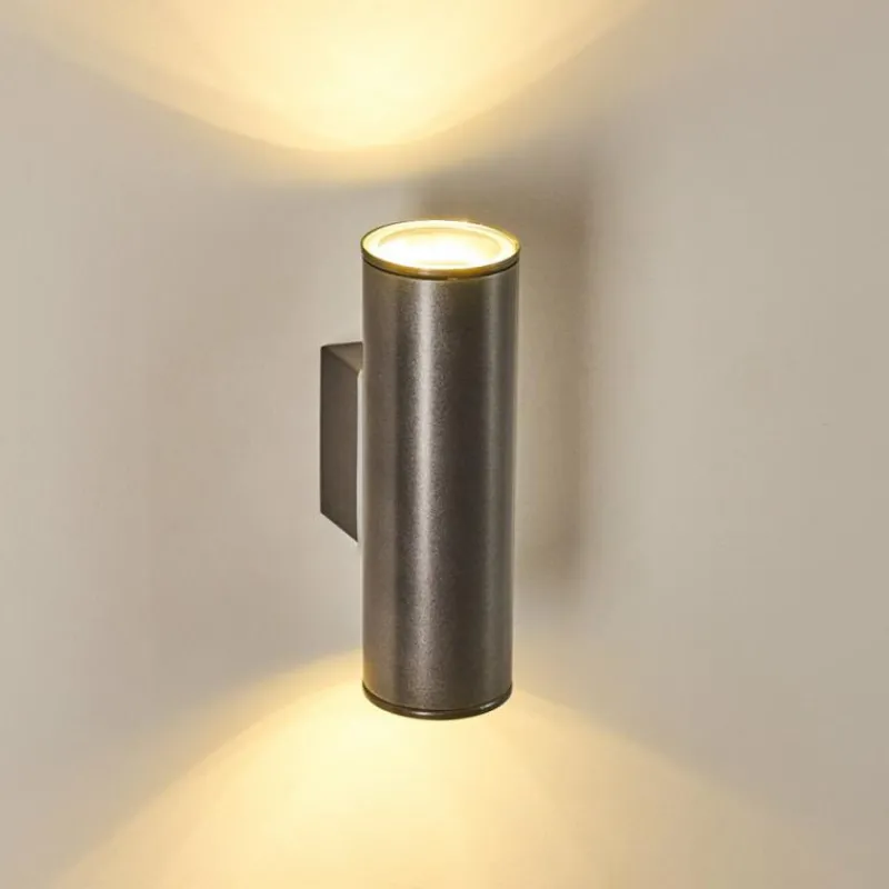 hofstein Applique murale d'extérieur Brachy LED Anthracite, 2 lumières