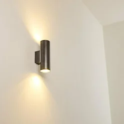 hofstein Applique murale d'extérieur Brachy LED Anthracite, 2 lumières