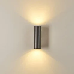 hofstein Applique murale d'extérieur Brachy LED Anthracite, 2 lumières