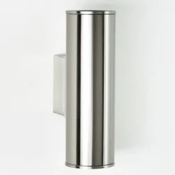 hofstein Applique murale d'extérieur Brachy LED Acier inoxydable, 2 lumières