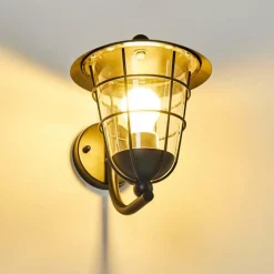 Luminaires Rustiques-hofstein Applique murale d'extérieur Sonvil Noir, 1 lumière