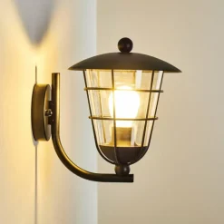 Luminaires Rustiques-hofstein Applique murale d'extérieur Sonvil Noir, 1 lumière