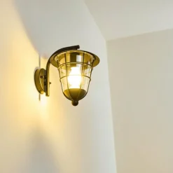 Luminaires Rustiques-hofstein Applique murale d'extérieur Sonvil Noir, 1 lumière