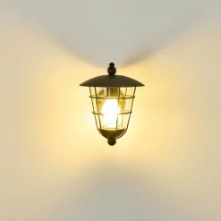 Luminaires Rustiques-hofstein Applique murale d'extérieur Sonvil Noir, 1 lumière