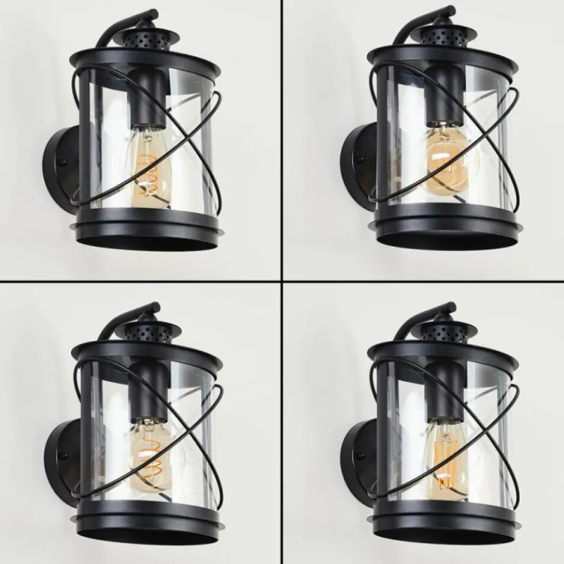 hofstein Applique murale d'extérieur Chamesol Noir, 1 lumière