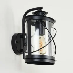 hofstein Applique murale d'extérieur Chamesol Noir, 1 lumière