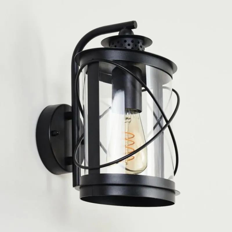 hofstein Applique murale d'extérieur Chamesol Noir, 1 lumière